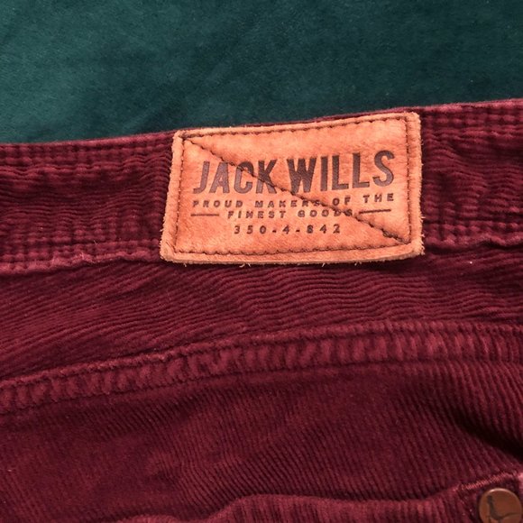 Jack Wills Red Corduroy Pants - Picture 3 of 4